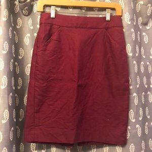 J Crew Pencil Skirt Size 0